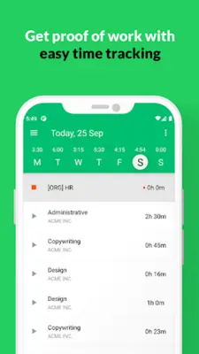 Time Tracking App TimeCamp android App screenshot 9